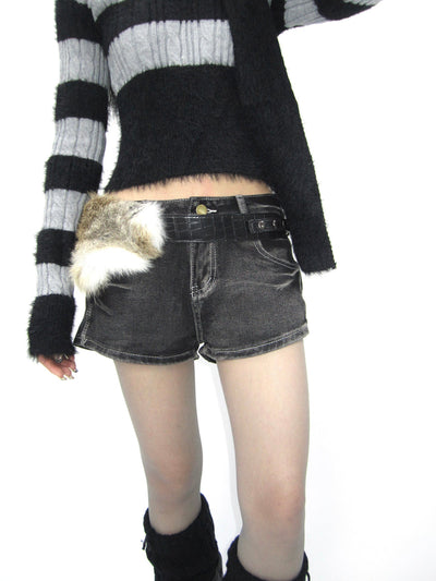 Y2K Vintage Denim Shorts For Girls