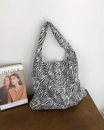 Zebra Big Shoulder Eco Bag