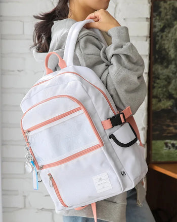 Label charm backpack