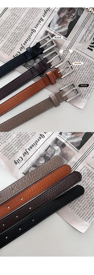 Trouser leather belt