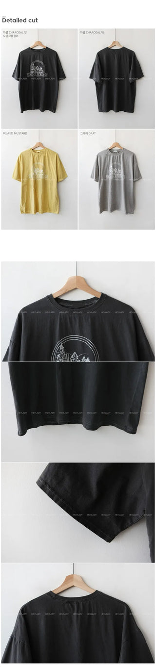 Big silhouette oversized long-sleeved T-shirt
