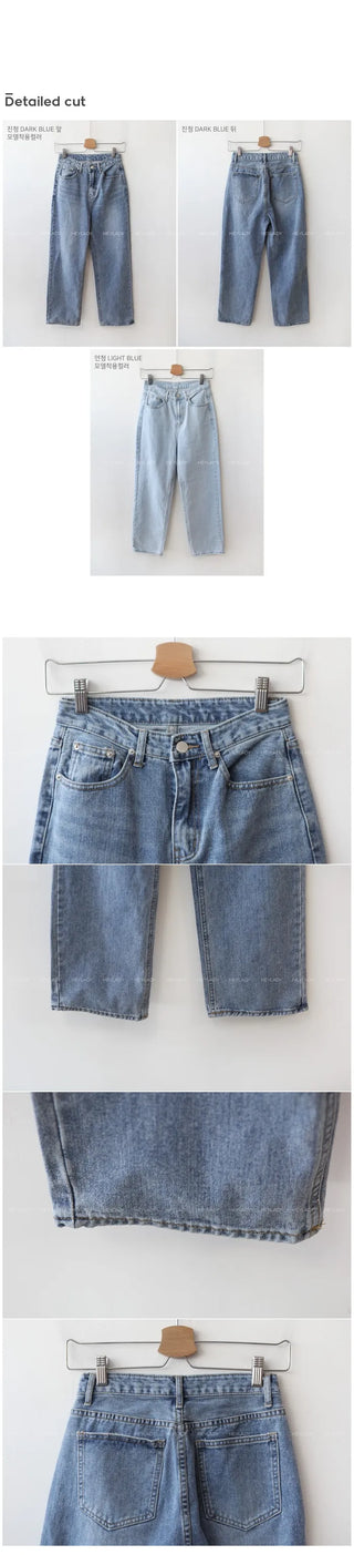 100% Cotton Wide Denim Pants