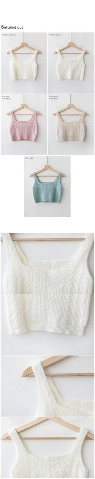 Simple knit bustier