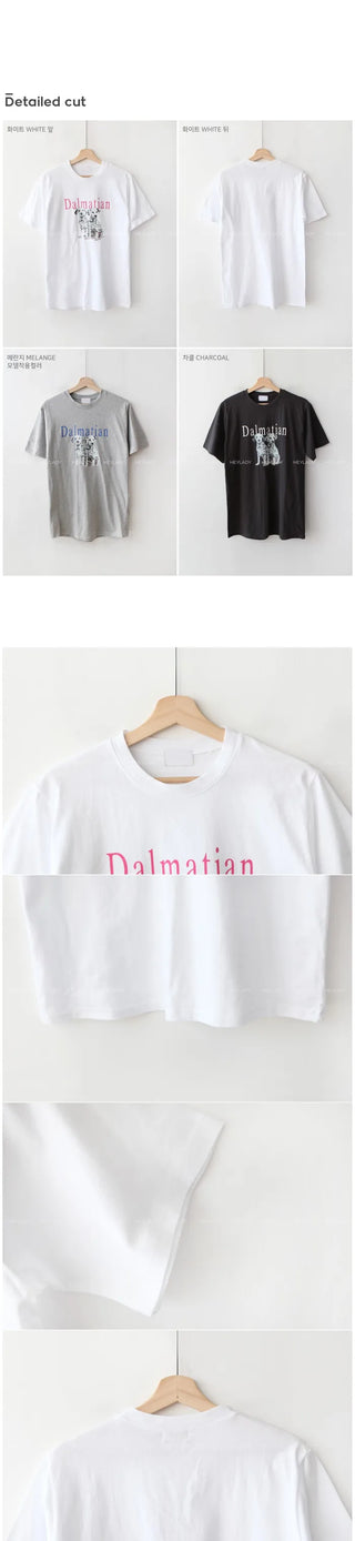 Printed short-sleeved T-shirt
