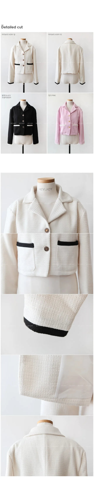 Tweed short jacket