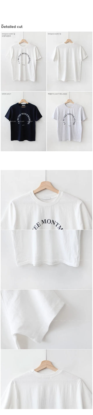 Lettering Short-Sleeved T-Shirt