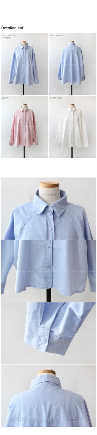 Oversized cotton shirt