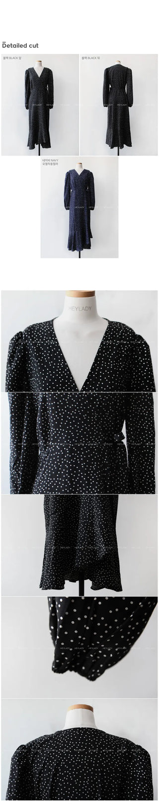 Polka Dot Wrap Dress