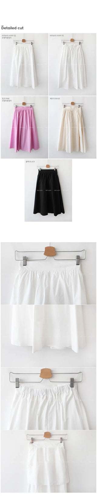 Cotton long skirt