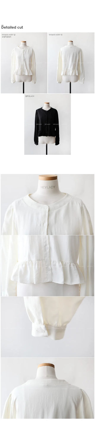 Frill blouse top
