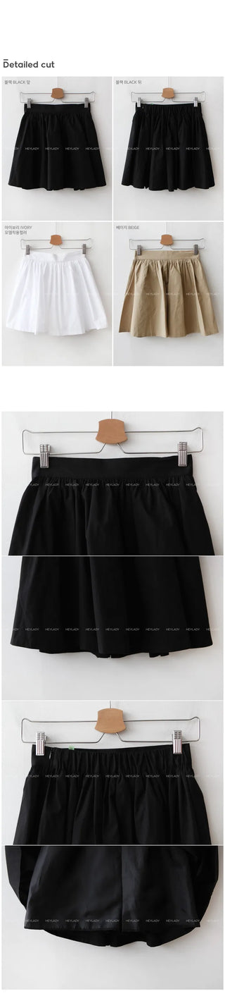 Cotton mini skirt