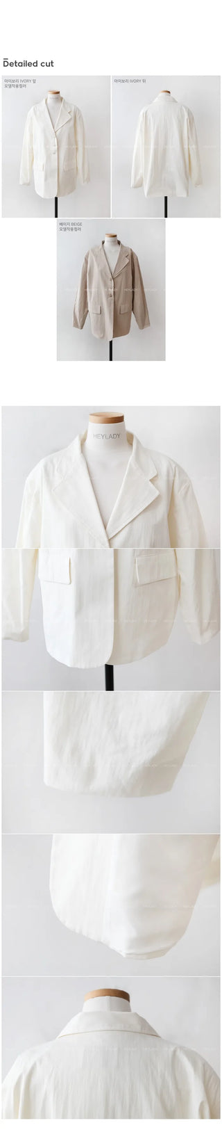 Cotton single jacket