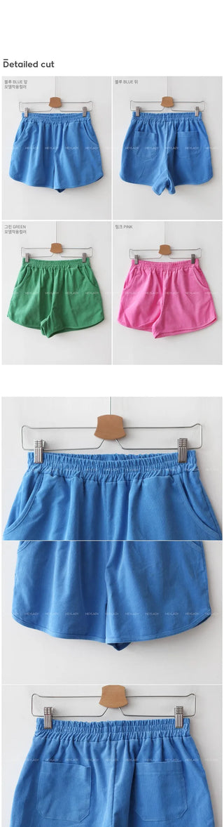 Corduroy shorts