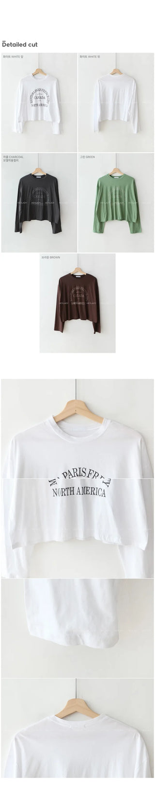 Lettering Long-Sleeve T-Shirt