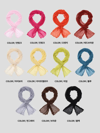 [[11]color] Wrinkle Scarf
