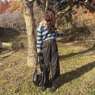 Striped layered knit