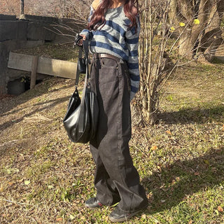 Striped layered knit
