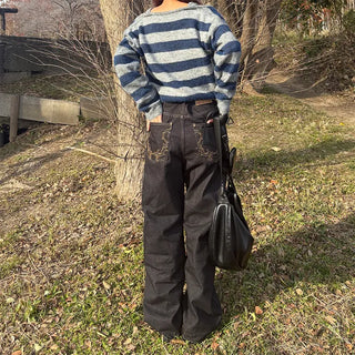 Striped layered knit