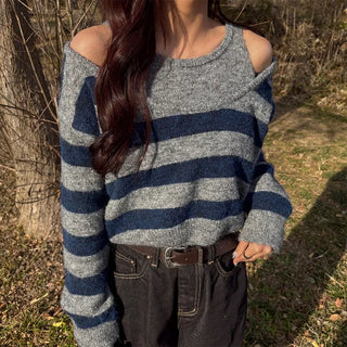 Striped layered knit
