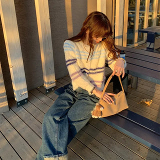 Suede tote bag
