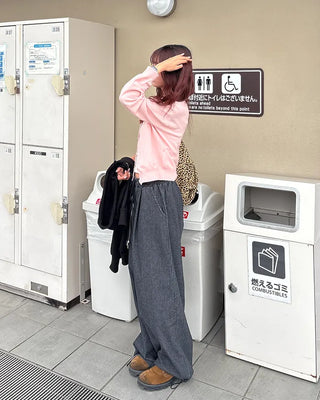 Round neck basic cardigan