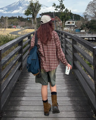Vintage Wash Half Denim Pants
