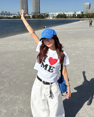 I Love Me Semi-Cropped Half T-Shirt