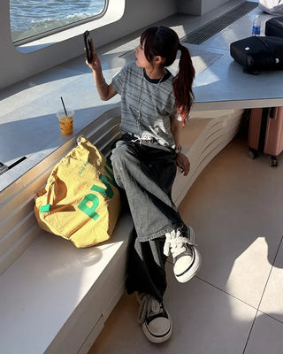 PWR Print Drawstring Tote Bag