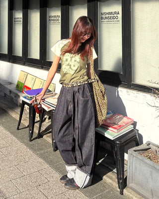 26 Print Raglan Half T-Shirt