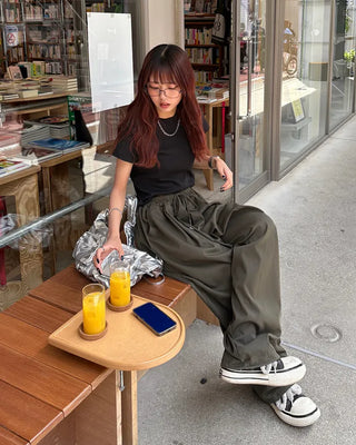 Basic French Sleeve T-Shirt
