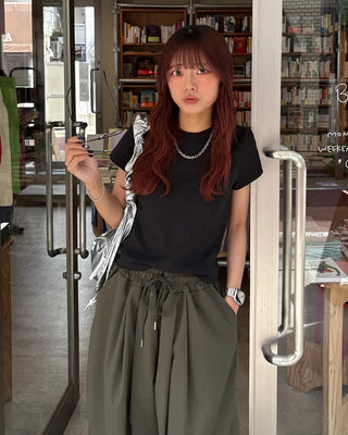Basic French Sleeve T-Shirt