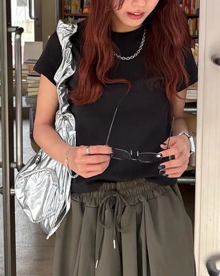 Basic French Sleeve T-Shirt