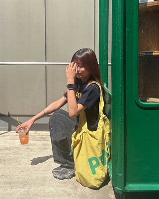PWR Print Drawstring Tote Bag
