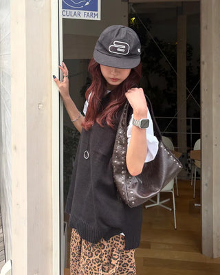 Sideline Studded Wide Shoulder Bag