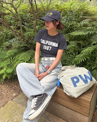California 1987 Patch Half T-Shirt