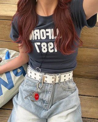 California 1987 Patch Half T-Shirt