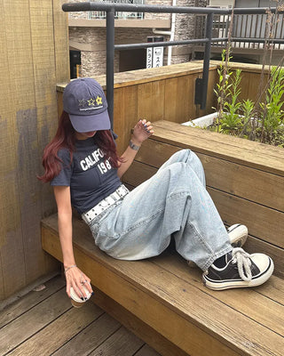 California 1987 Patch Half T-Shirt