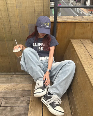 California 1987 Patch Half T-Shirt