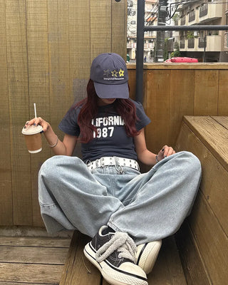 California 1987 Patch Half T-Shirt