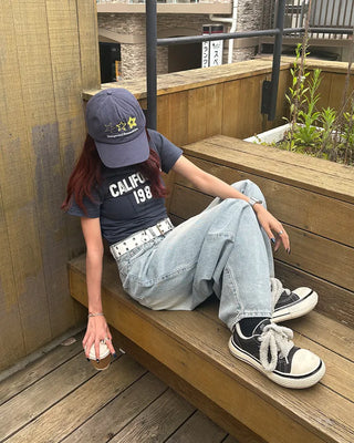 California 1987 Patch Half T-Shirt