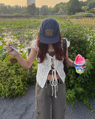 Life Embroidered Straight Cap