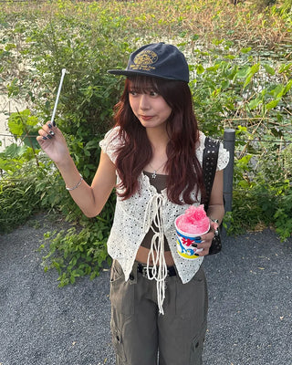 Life Embroidered Straight Cap