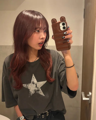 (Unisex) Pigment Star Half T-Shirt