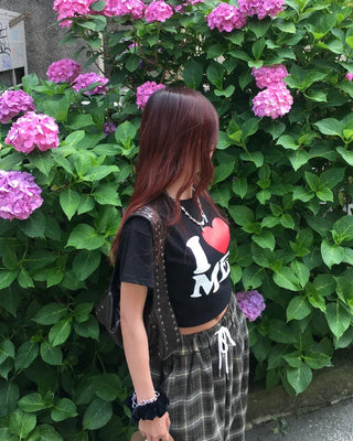 I Love Me Semi-Cropped Half T-Shirt