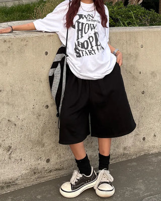 (Unisex) Sweat Wide Bermuda Shorts