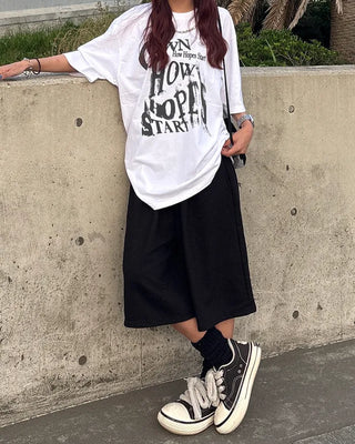 (Unisex) Sweat Wide Bermuda Shorts