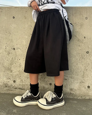 (Unisex) Sweat Wide Bermuda Shorts