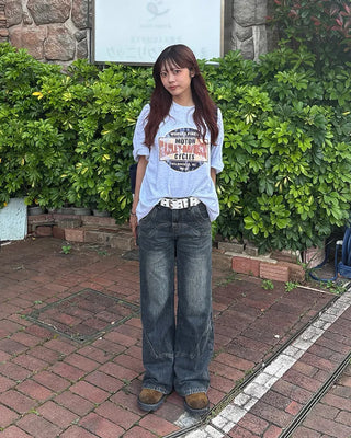 (Unisex) HARLEY print T-shirt