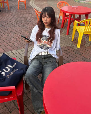 (Unisex) HARLEY print T-shirt