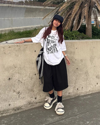 (Unisex) Sweat Wide Bermuda Shorts